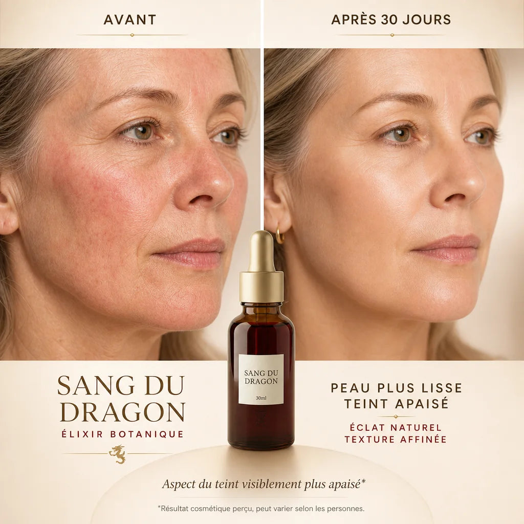 Avant après résultats Sang du Dragon